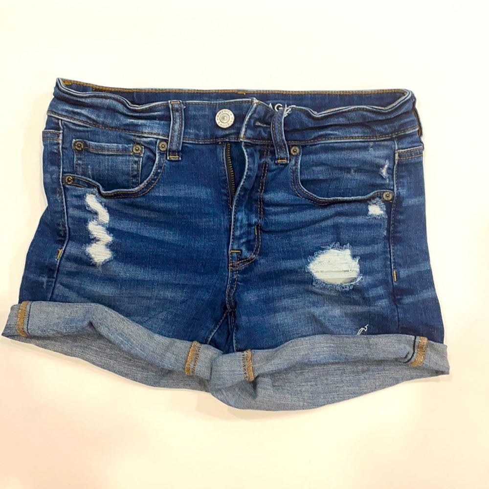 Dark Wash American Eagle Denim Shorts